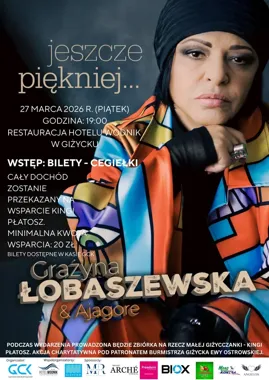 Legenda za mikrofonem w Giżycku - Grażyna Łobaszewska z Ajagore zagra koncert charytatywny